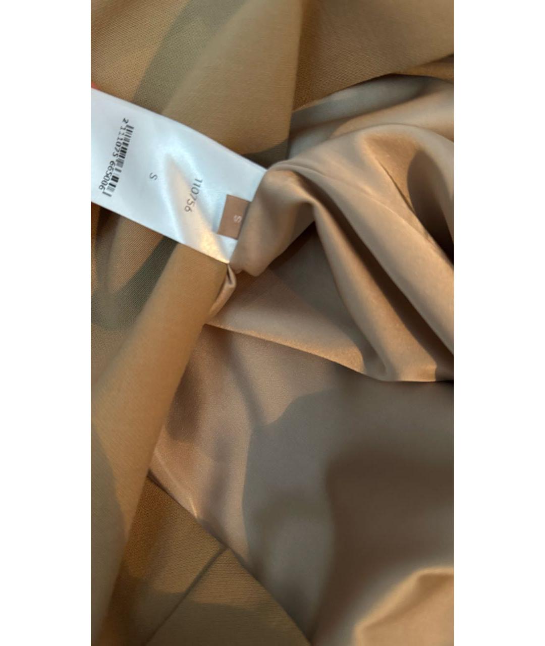 12 STOREEZ Бежевое вискозное коктейльное платье, фото 6