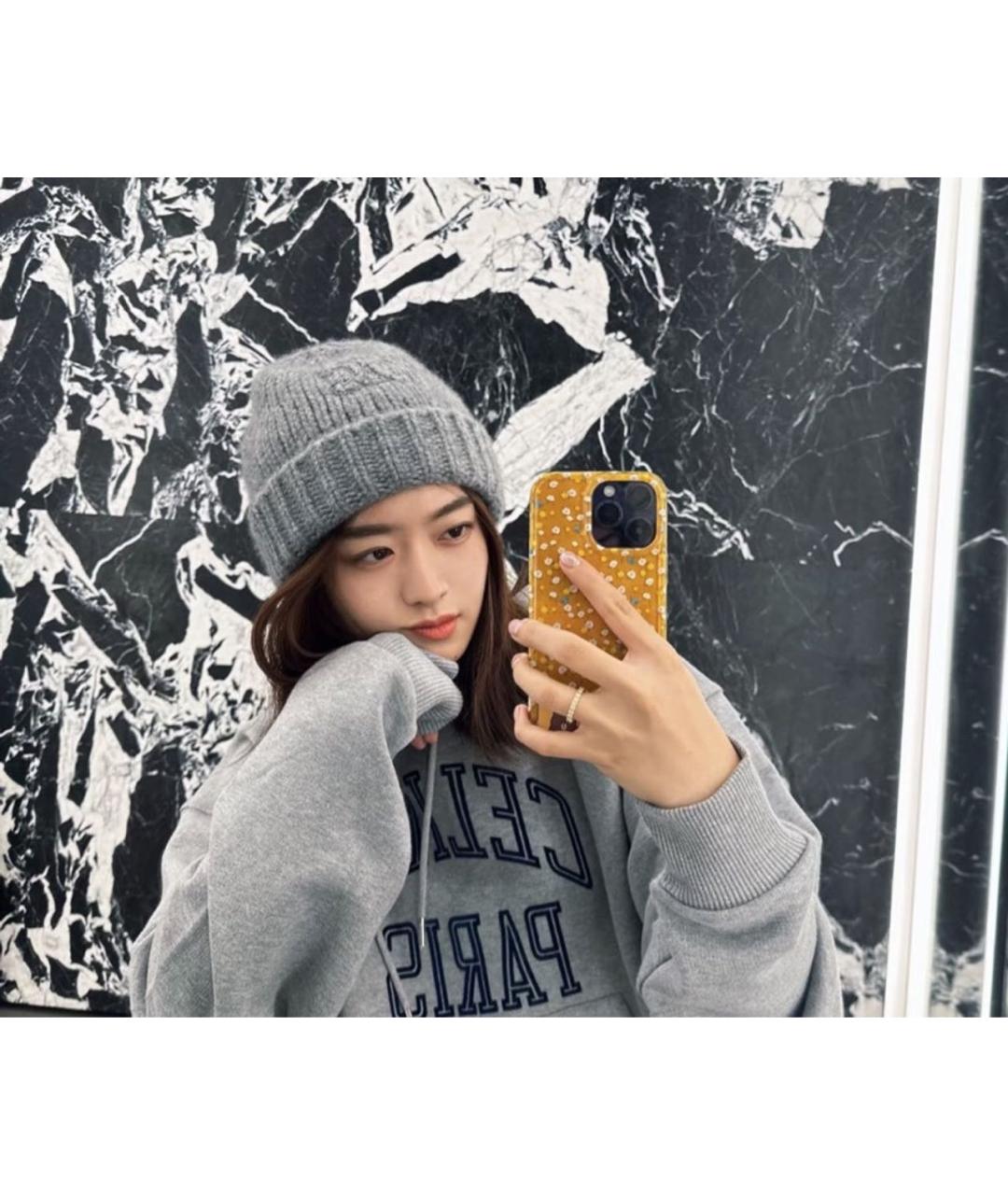 CELINE Белая кашемировая шапка, фото 5