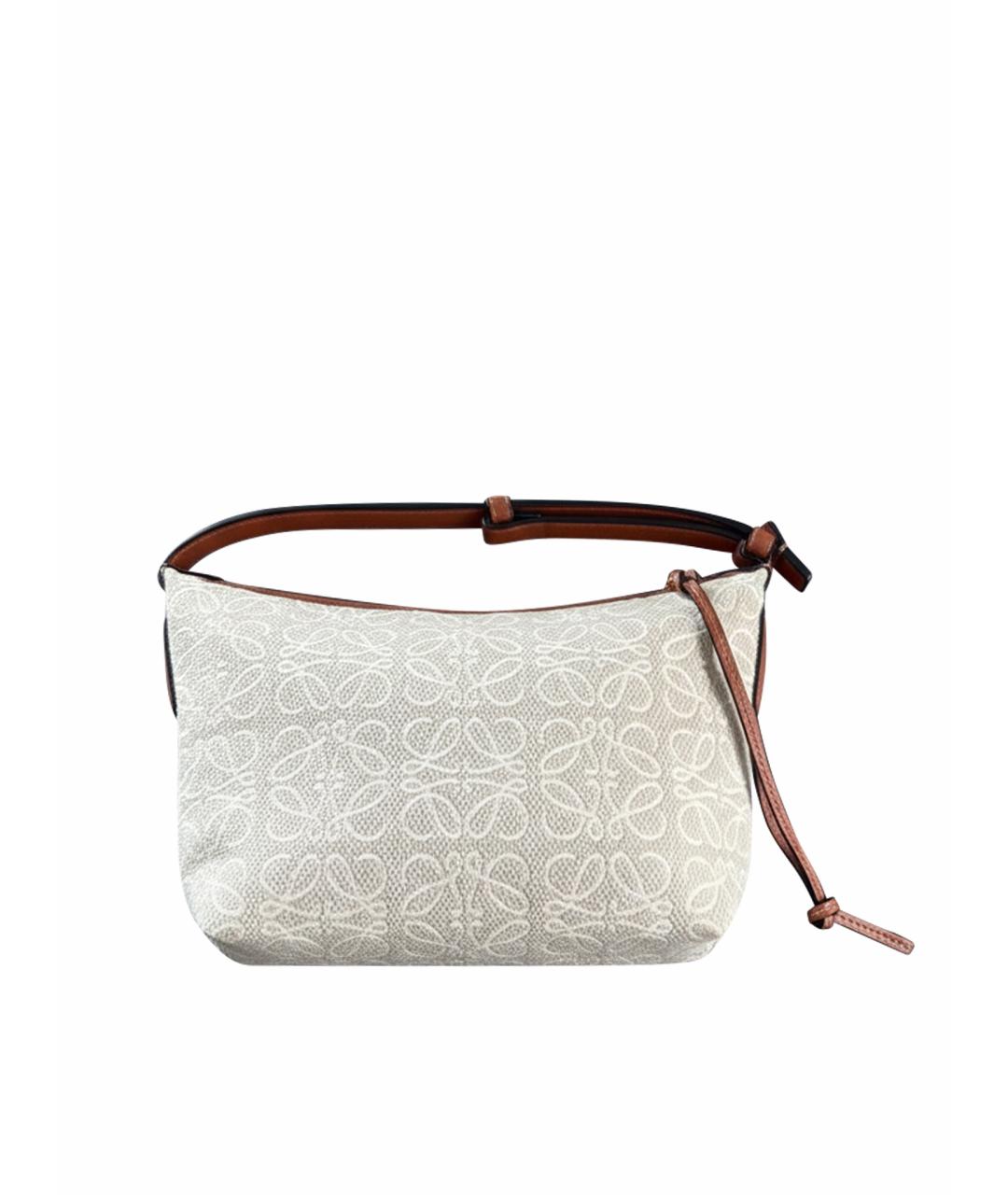 LOEWE Коричневая кожаная сумка с короткими ручками, фото 1