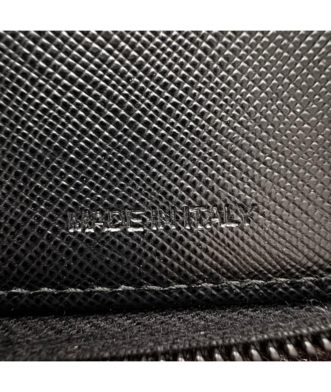 PRADA Черный кожаный кошелек, фото 6