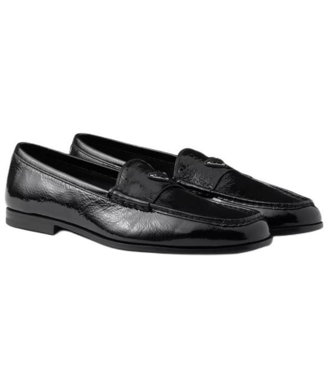 PRADA Черные кожаные лоферы, фото 3