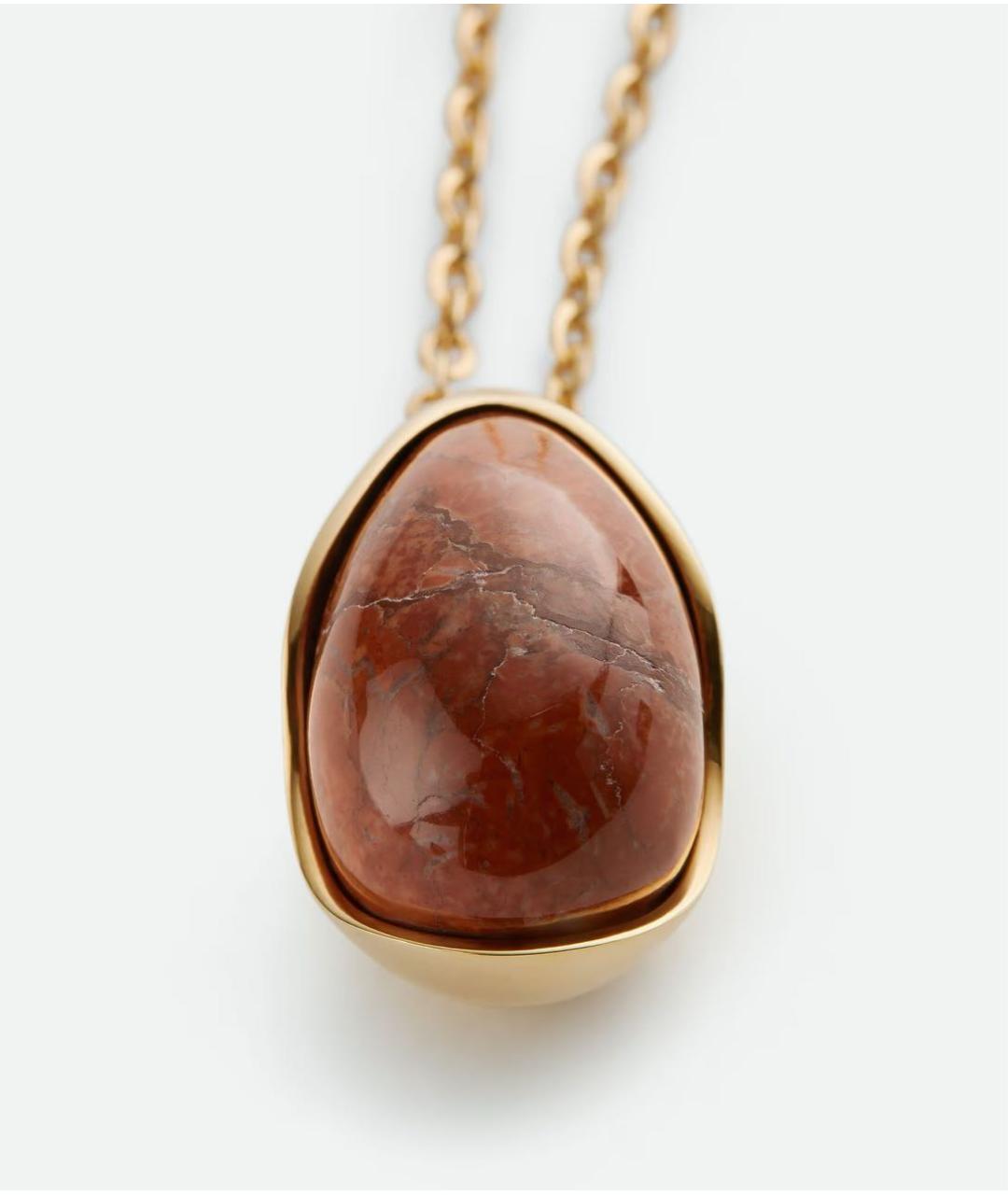 BOTTEGA VENETA Красное серебряное колье, фото 4