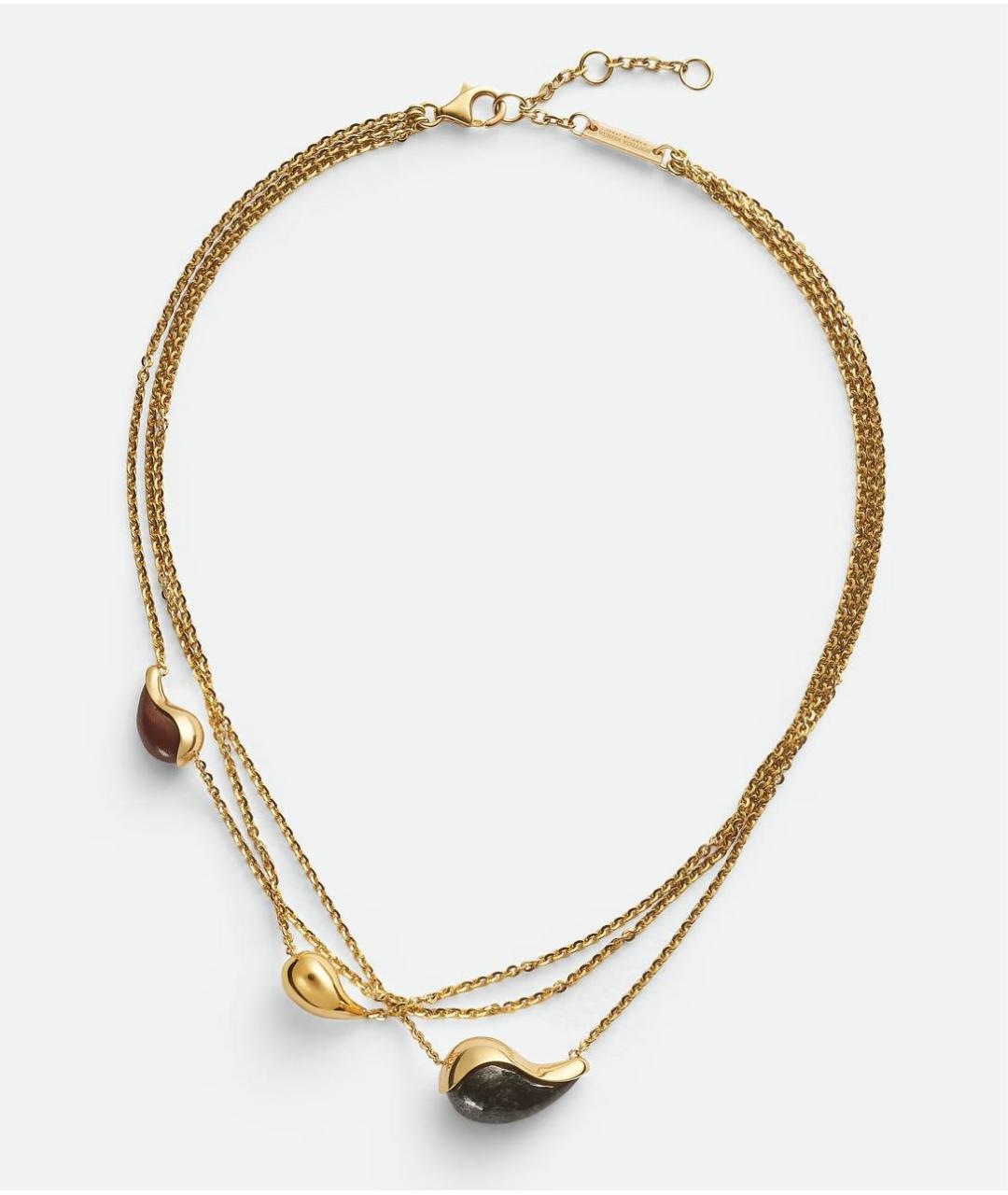 BOTTEGA VENETA Золотое серебряное колье, фото 4
