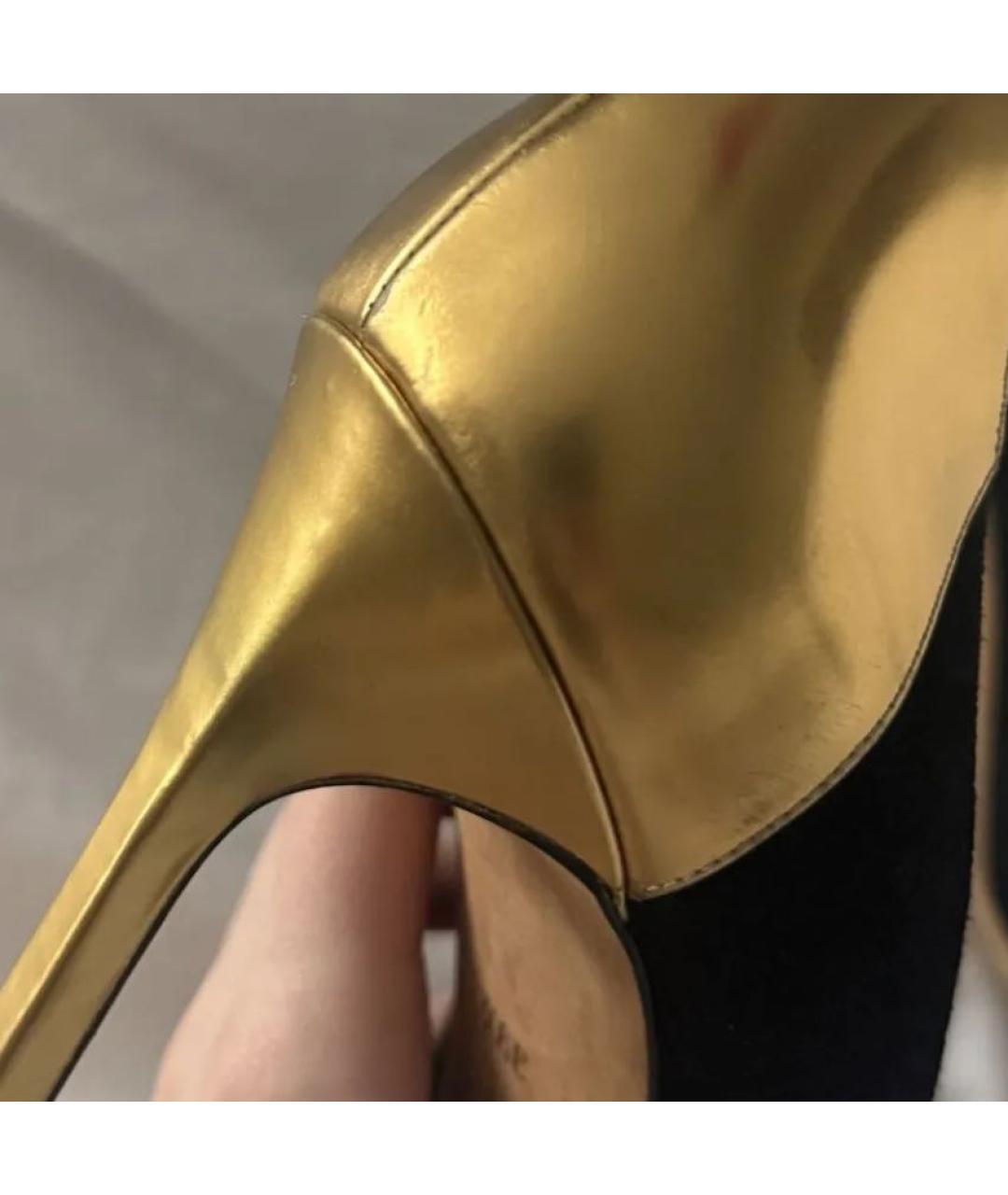 MANOLO BLAHNIK Черные замшевые туфли, фото 5