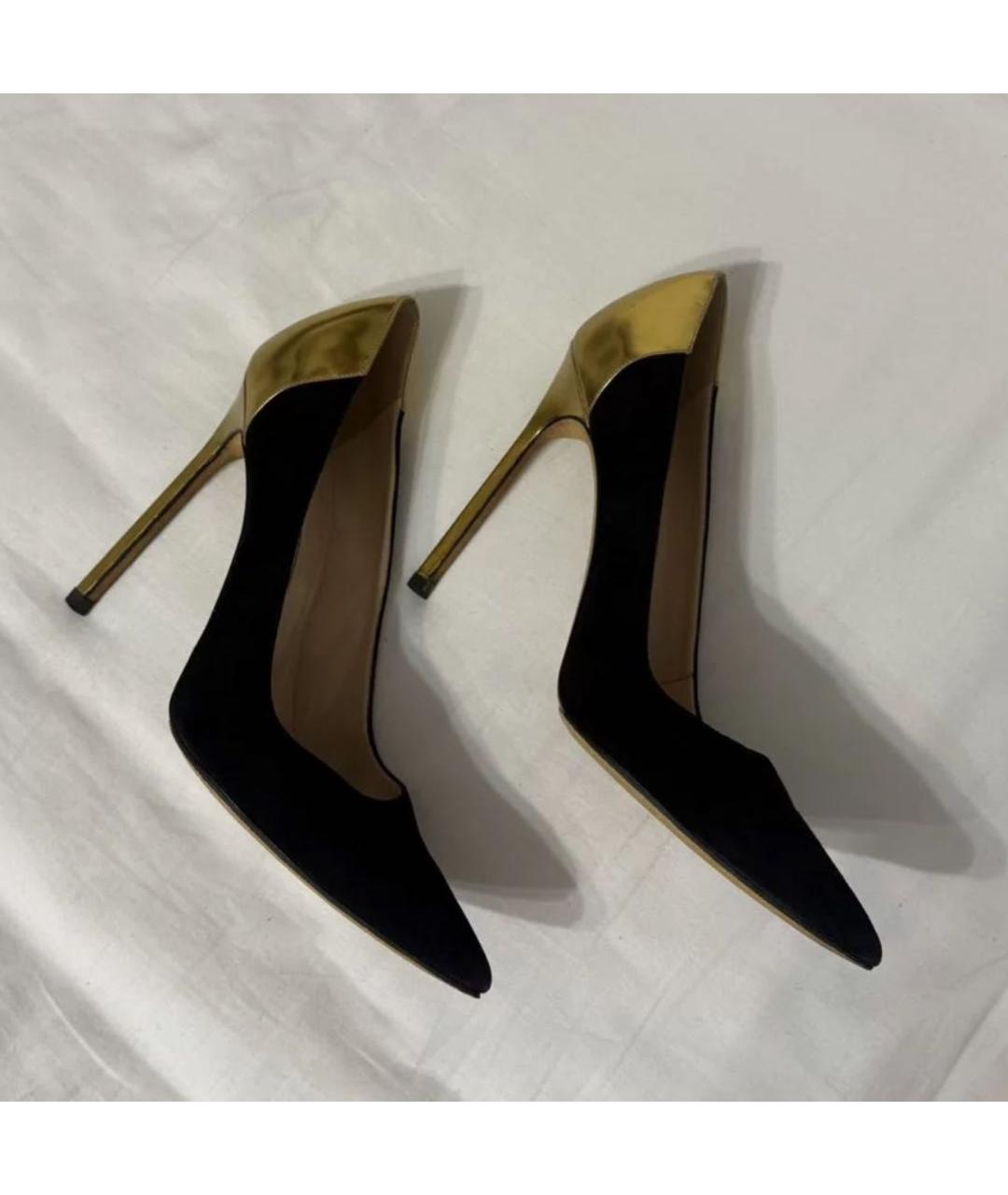 MANOLO BLAHNIK Черные замшевые туфли, фото 8