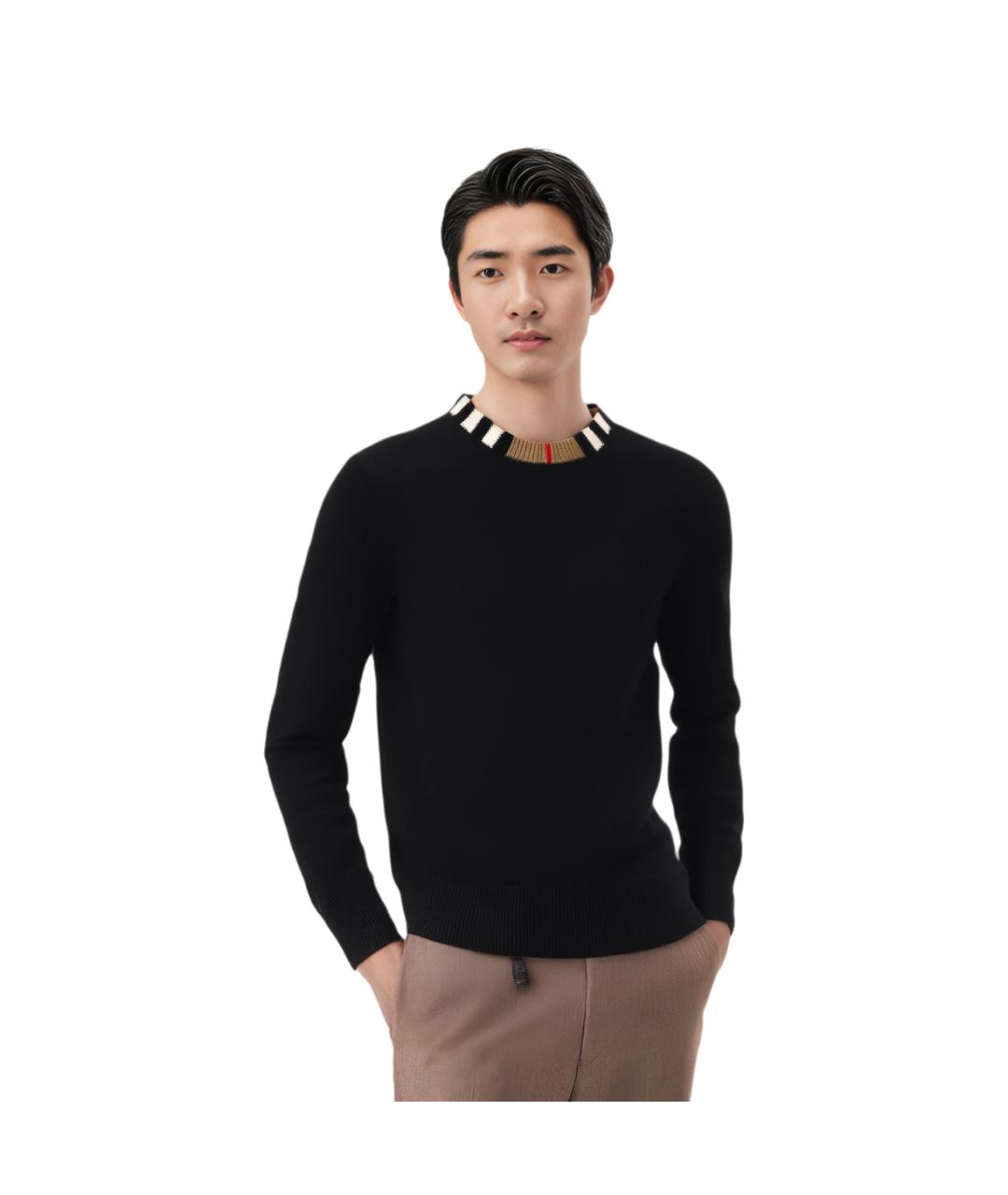 BURBERRY Черный джемпер / свитер, фото 2