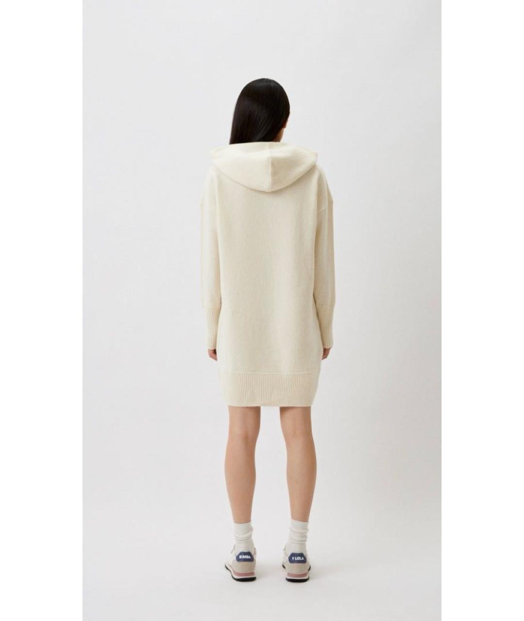 HUGO BOSS Белое шерстяное повседневное платье, фото 3