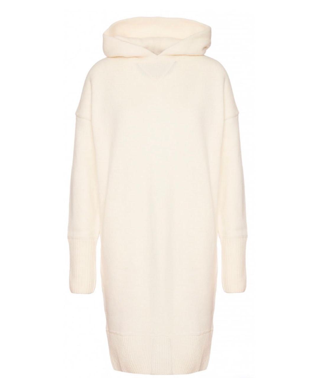 HUGO BOSS Белое шерстяное повседневное платье, фото 1