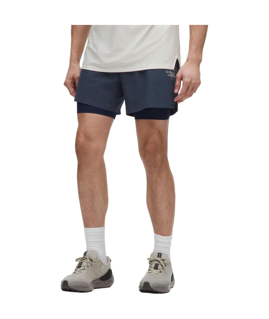 Lululemon Синие шорты, фото 4