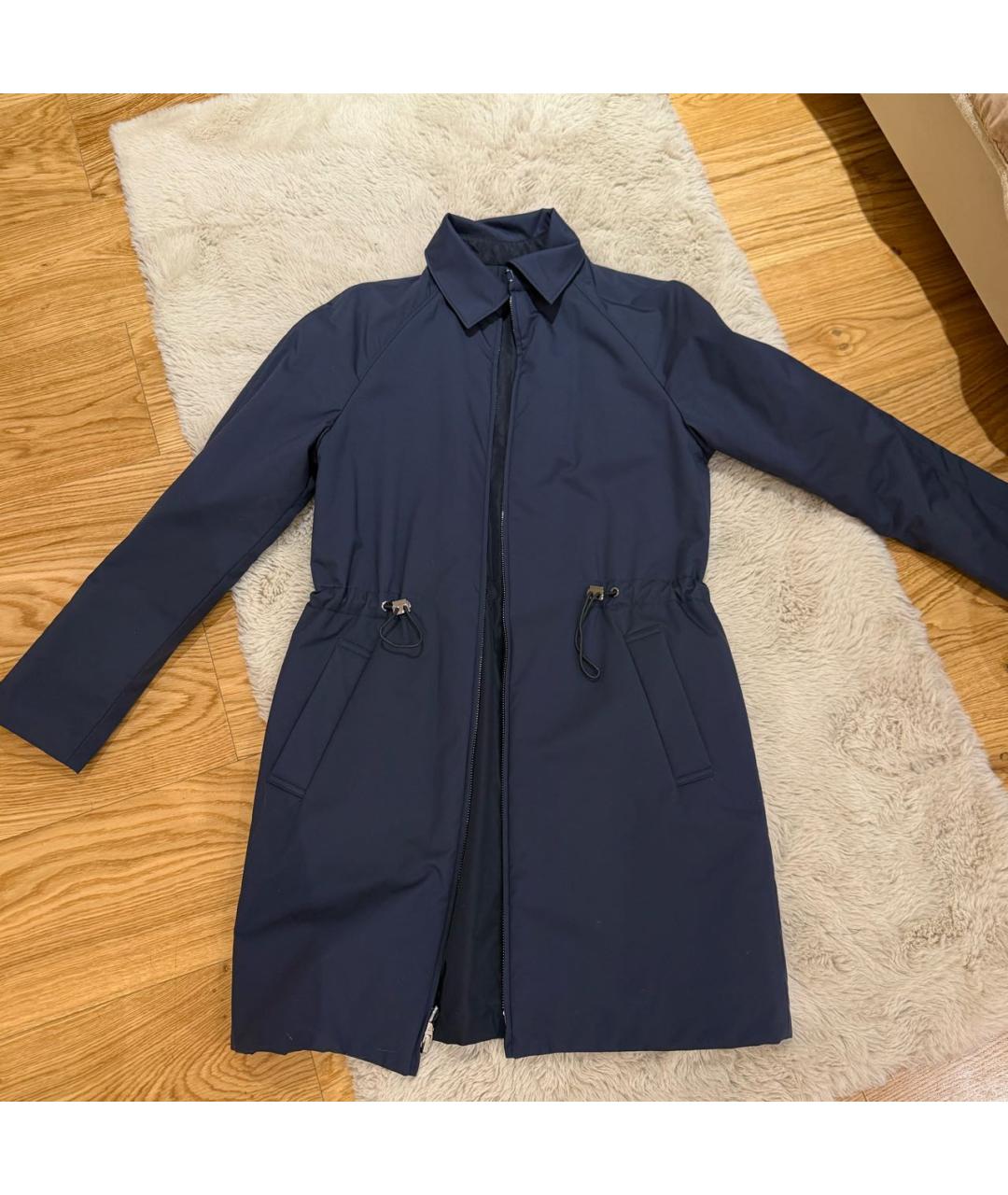 LORO PIANA Темно-синяя полиэстеровая парка, фото 5