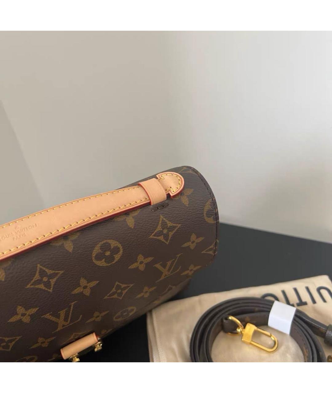 LOUIS VUITTON Коричневая сумка через плечо, фото 5