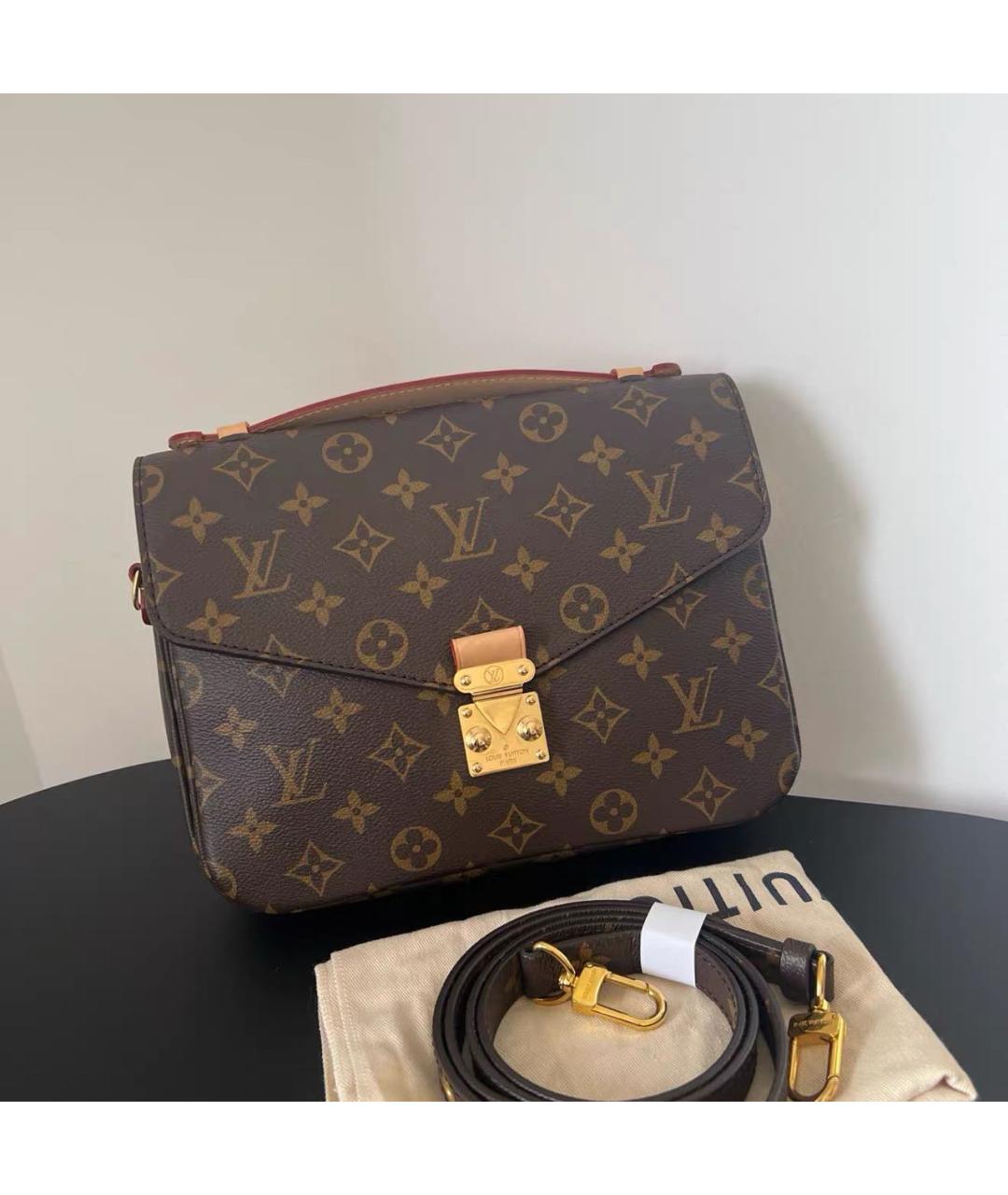 LOUIS VUITTON Коричневая сумка через плечо, фото 9
