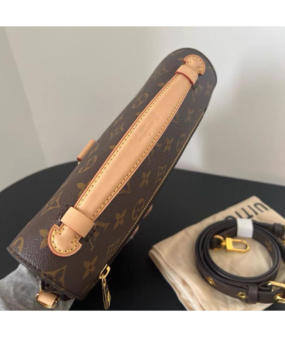 LOUIS VUITTON Коричневая сумка через плечо, фото 4