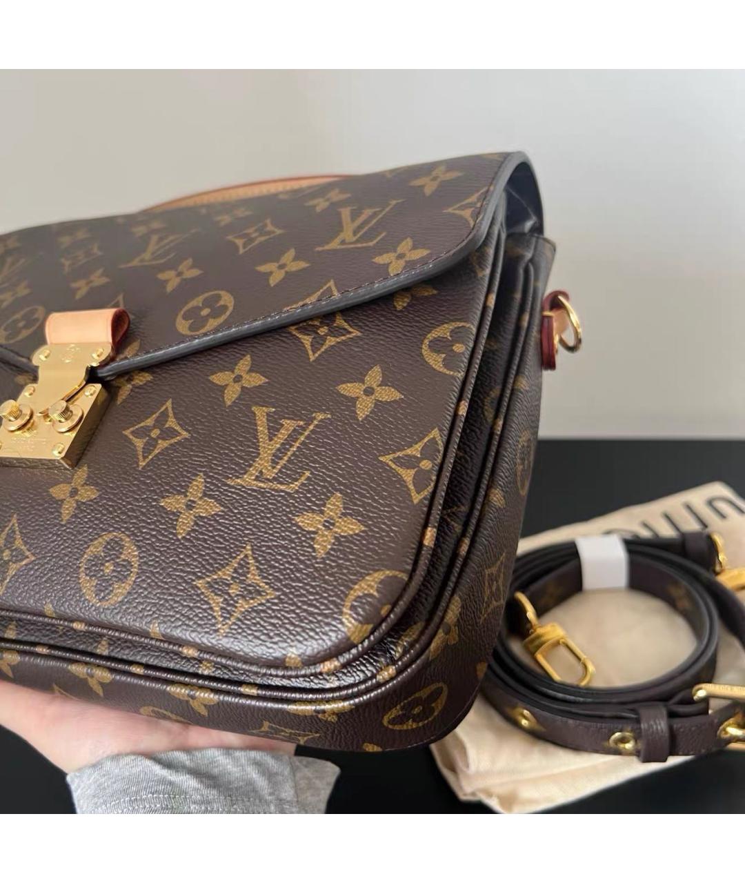 LOUIS VUITTON Коричневая сумка через плечо, фото 7