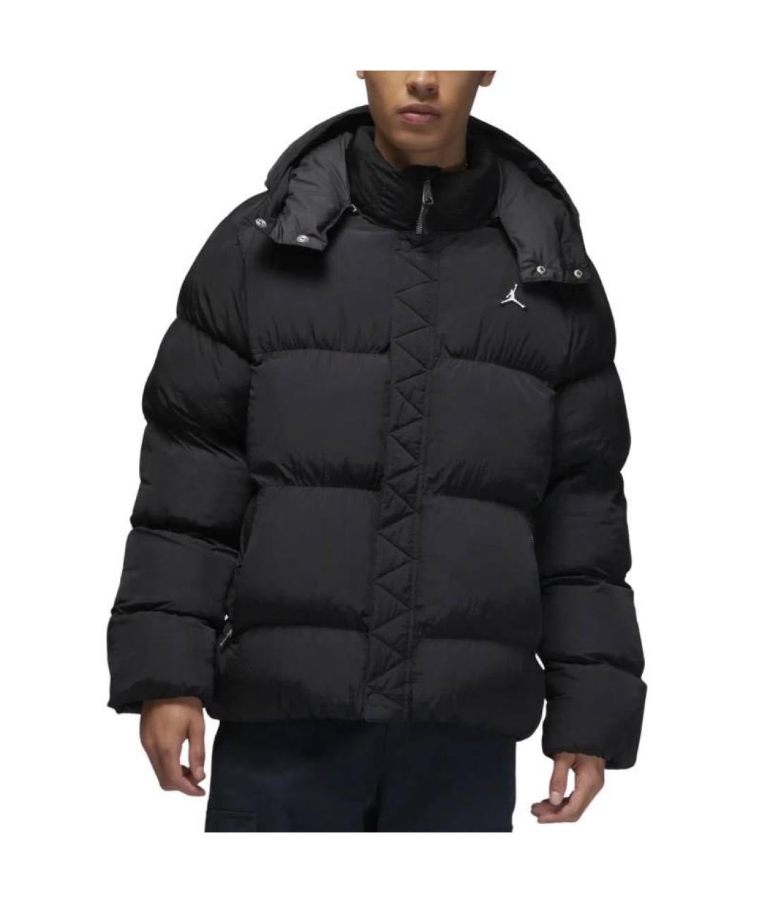 JORDAN Черный полиэстеровый пуховик, фото 3