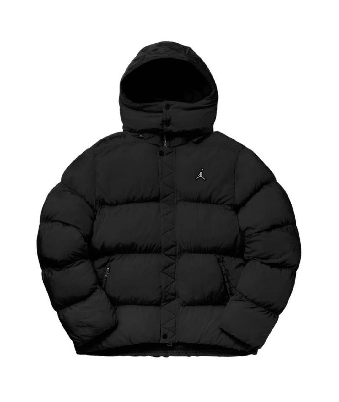 JORDAN Черный полиэстеровый пуховик, фото 4