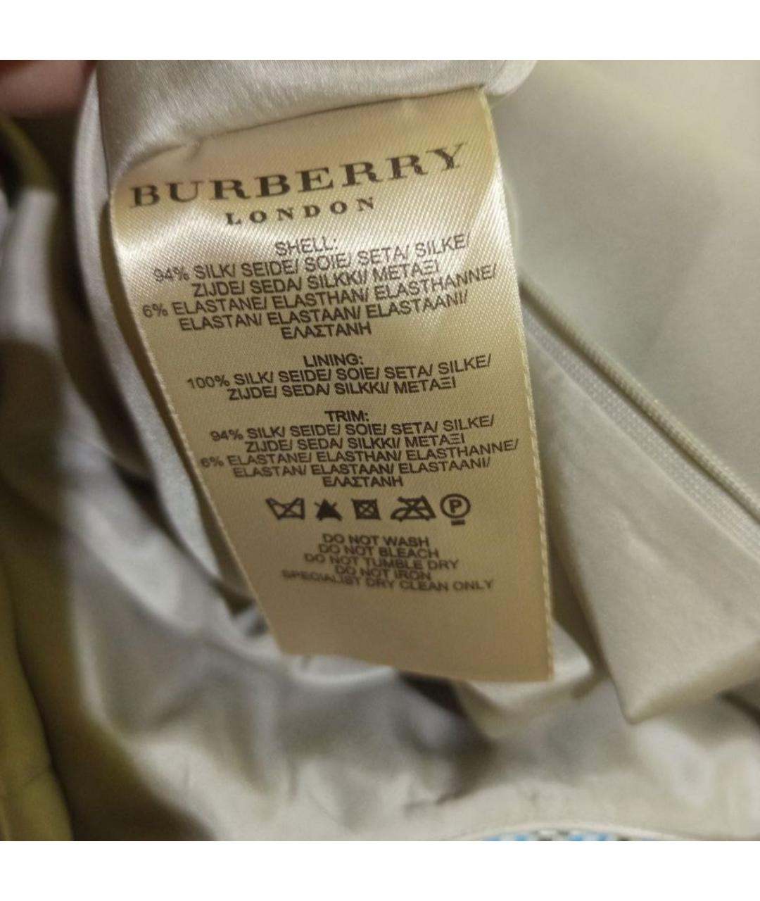 BURBERRY Серое хлопковое повседневное платье, фото 4