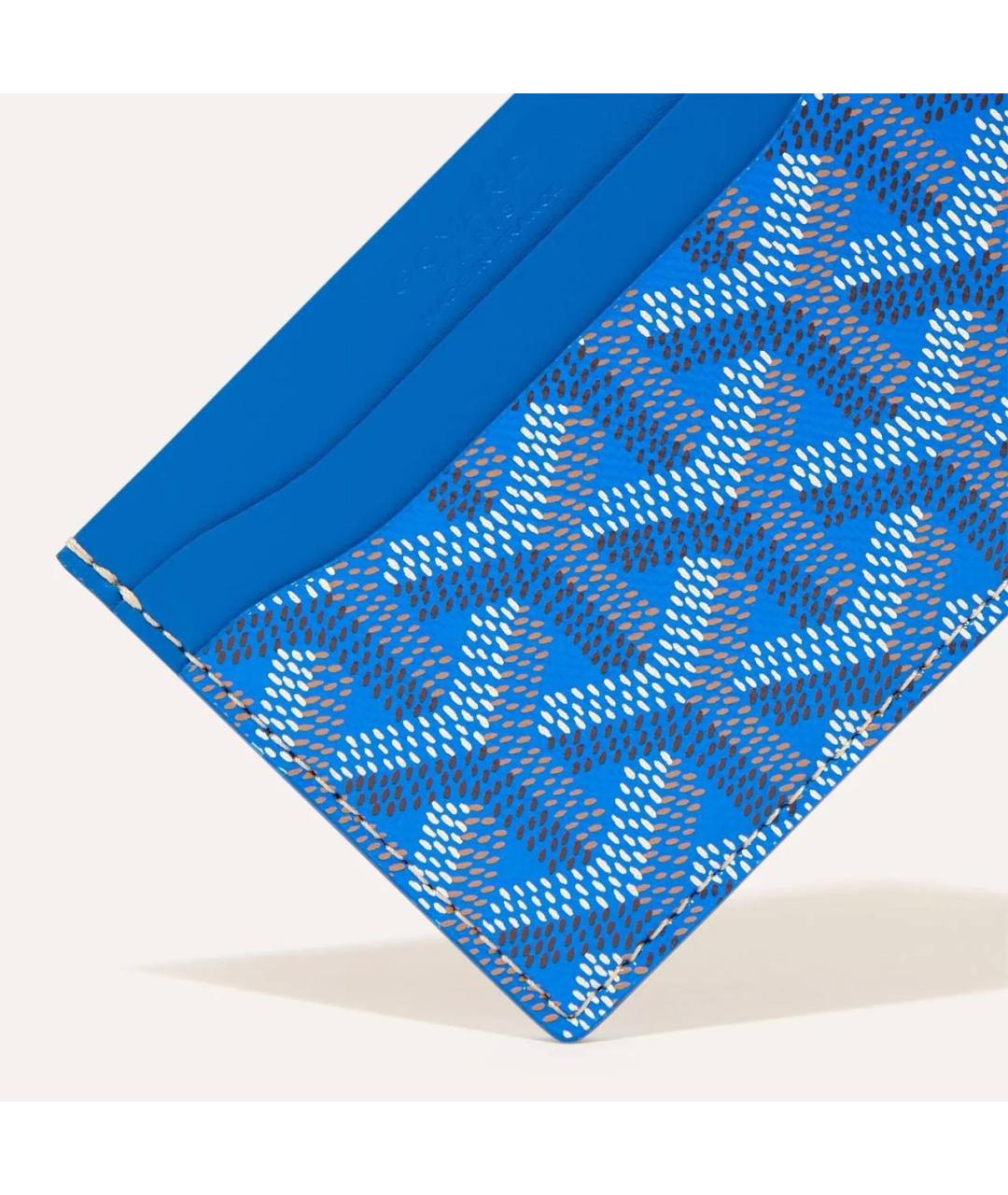 GOYARD Синий кожаный кардхолдер, фото 3