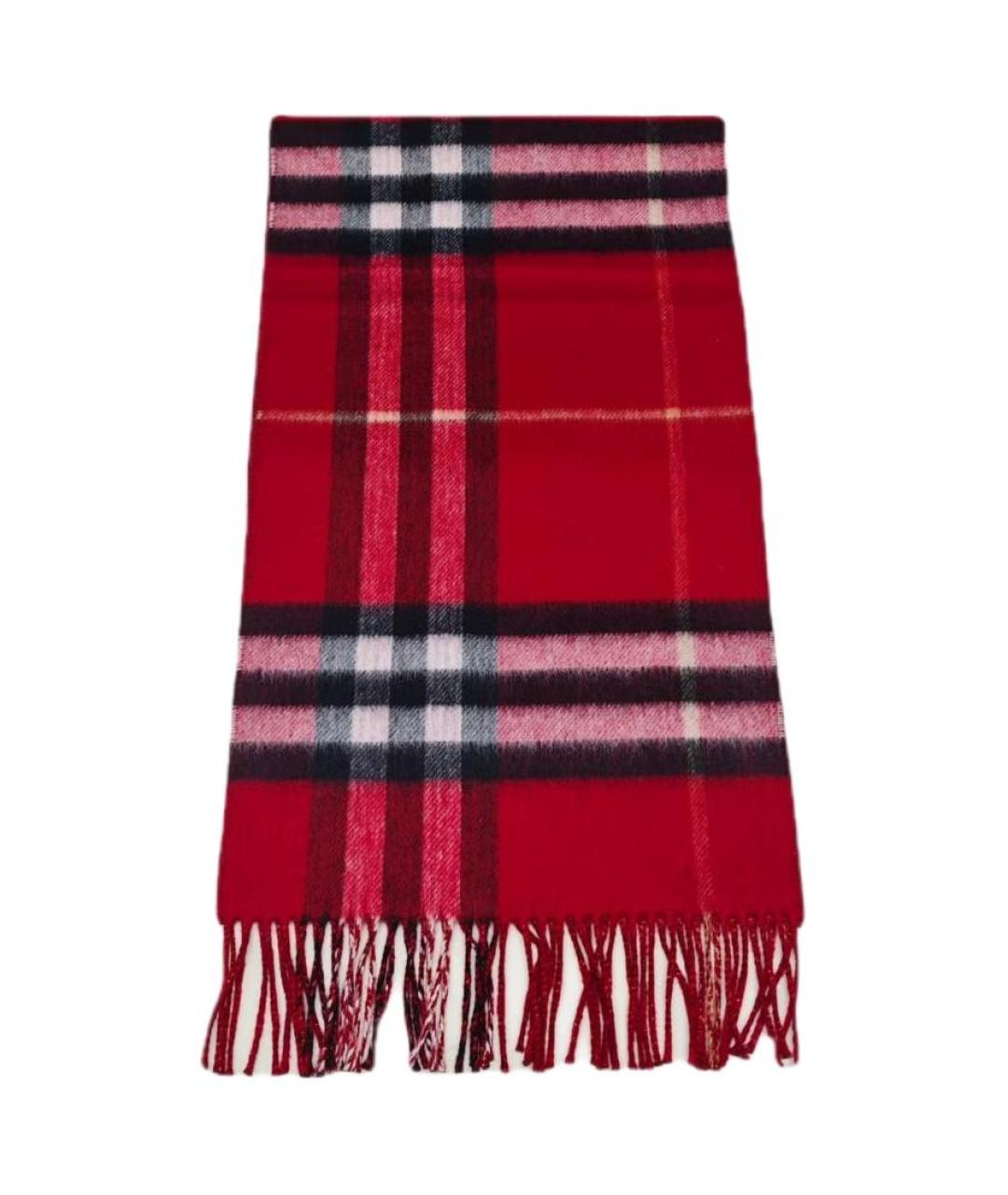 BURBERRY Красный шарф, фото 1