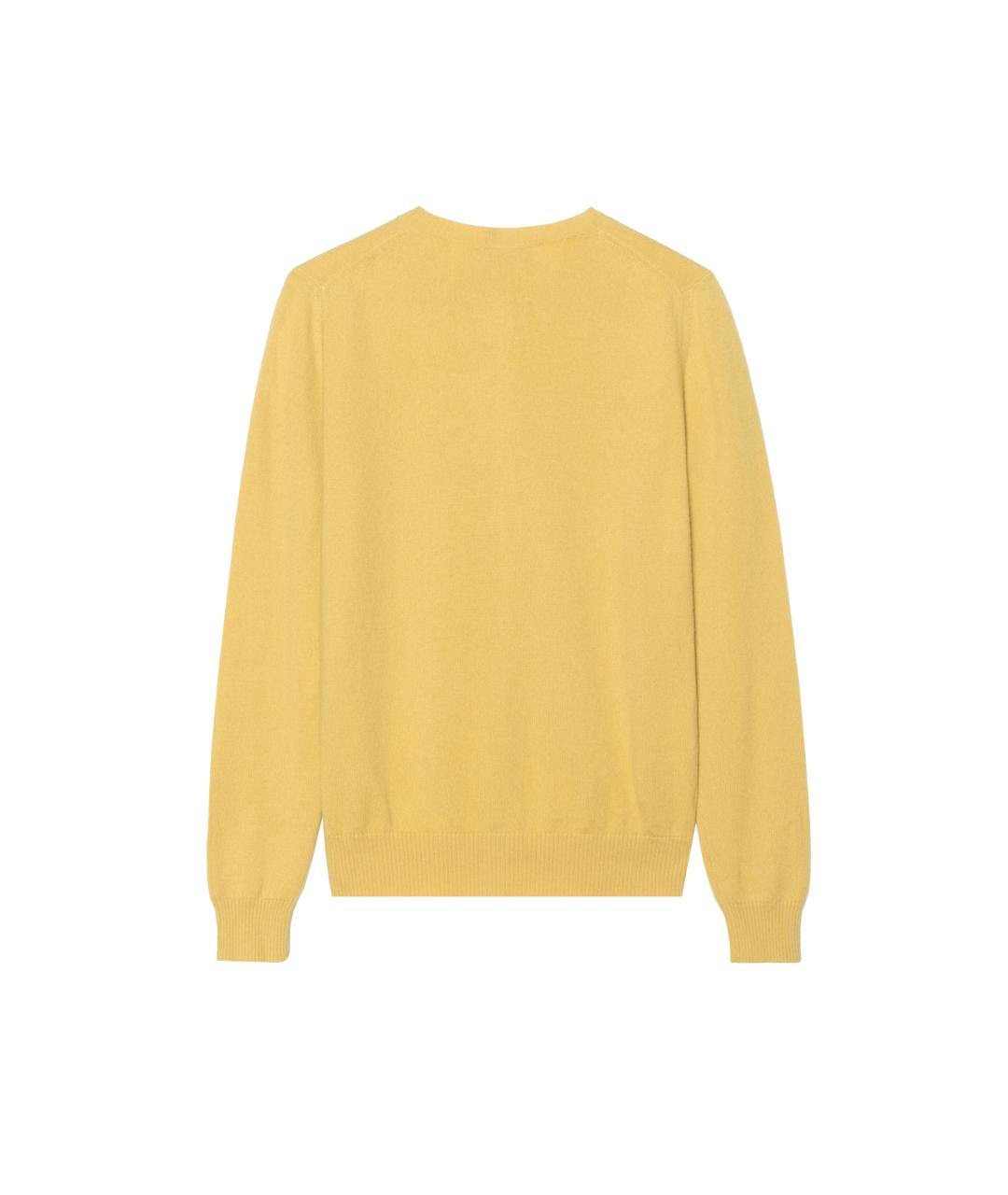 MIU MIU Желтый кашемировый джемпер / свитер, фото 2