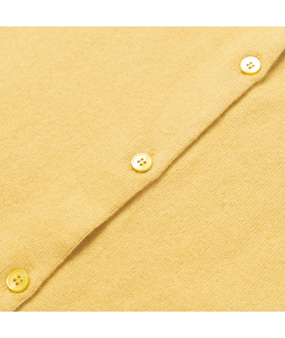 MIU MIU Желтый кашемировый джемпер / свитер, фото 4