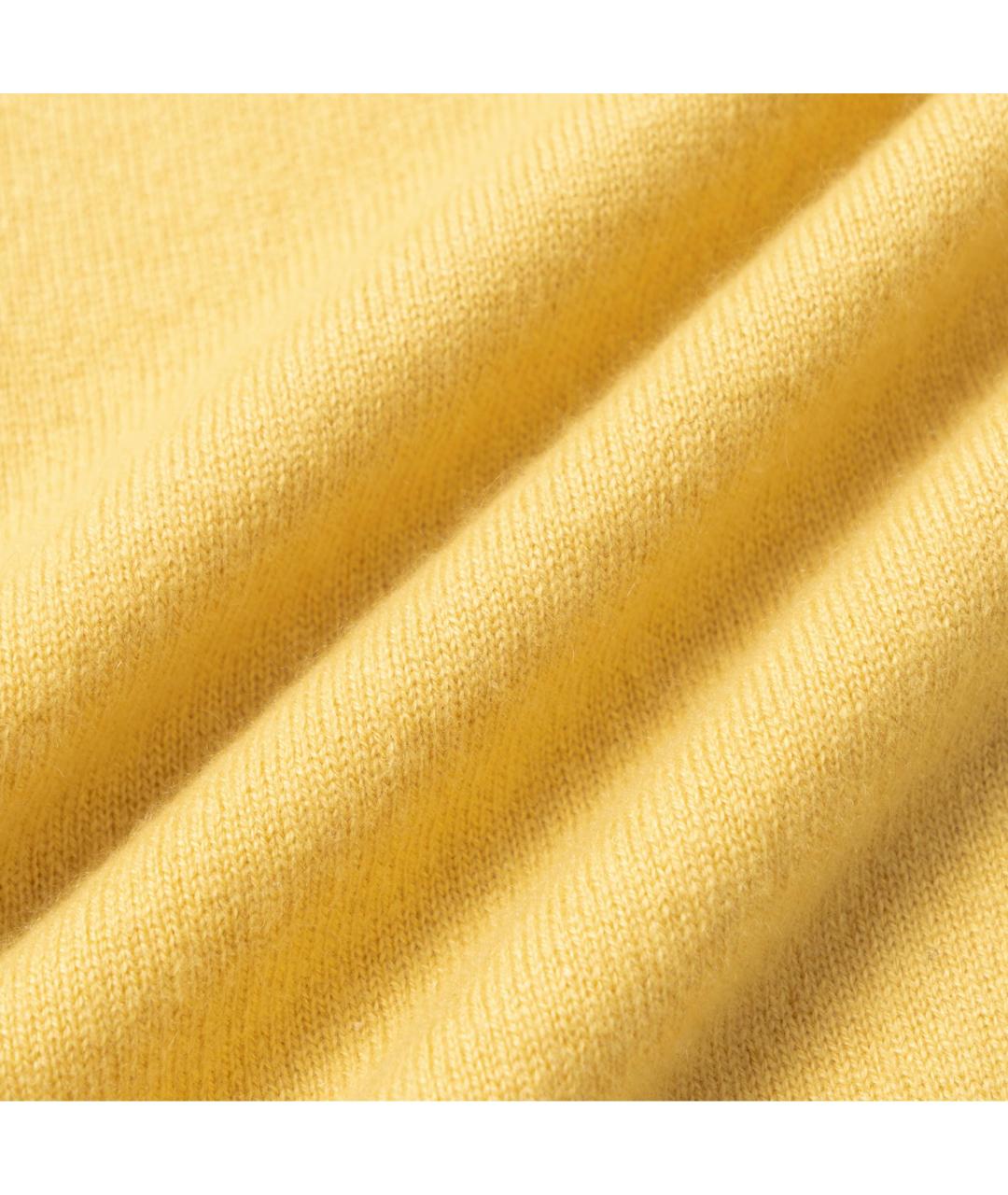 MIU MIU Желтый кашемировый джемпер / свитер, фото 3