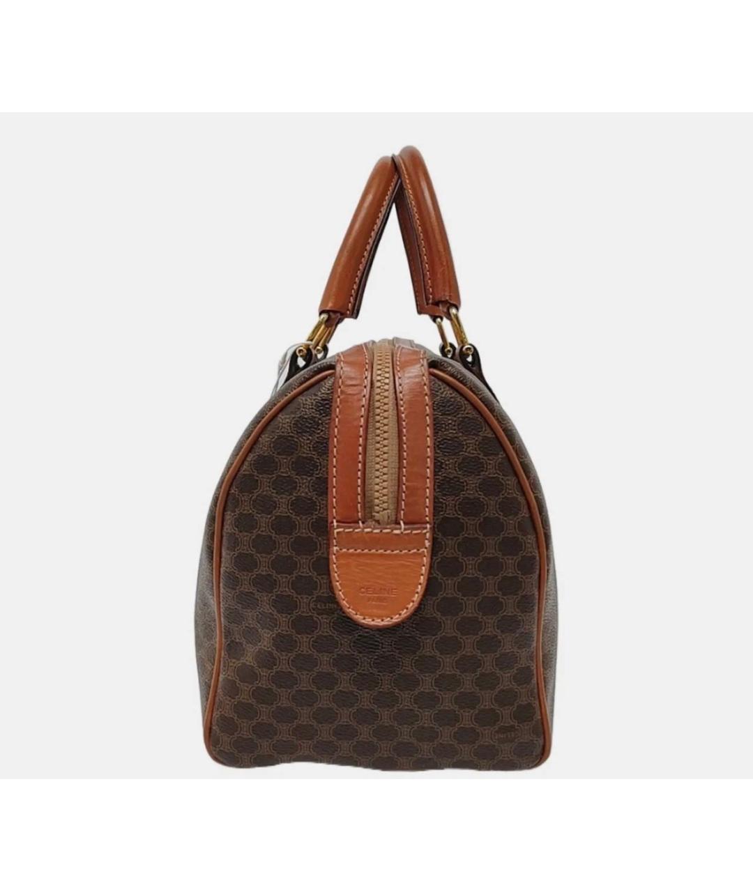 CELINE Коричневая сумка с короткими ручками, фото 3