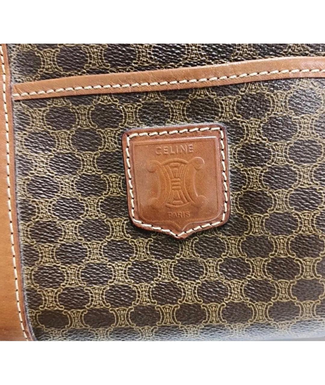CELINE Коричневая сумка с короткими ручками, фото 9