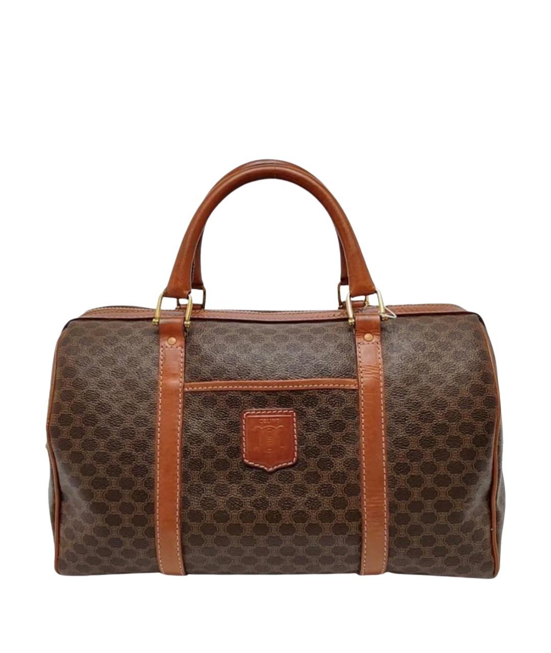 CELINE Коричневая сумка с короткими ручками, фото 1