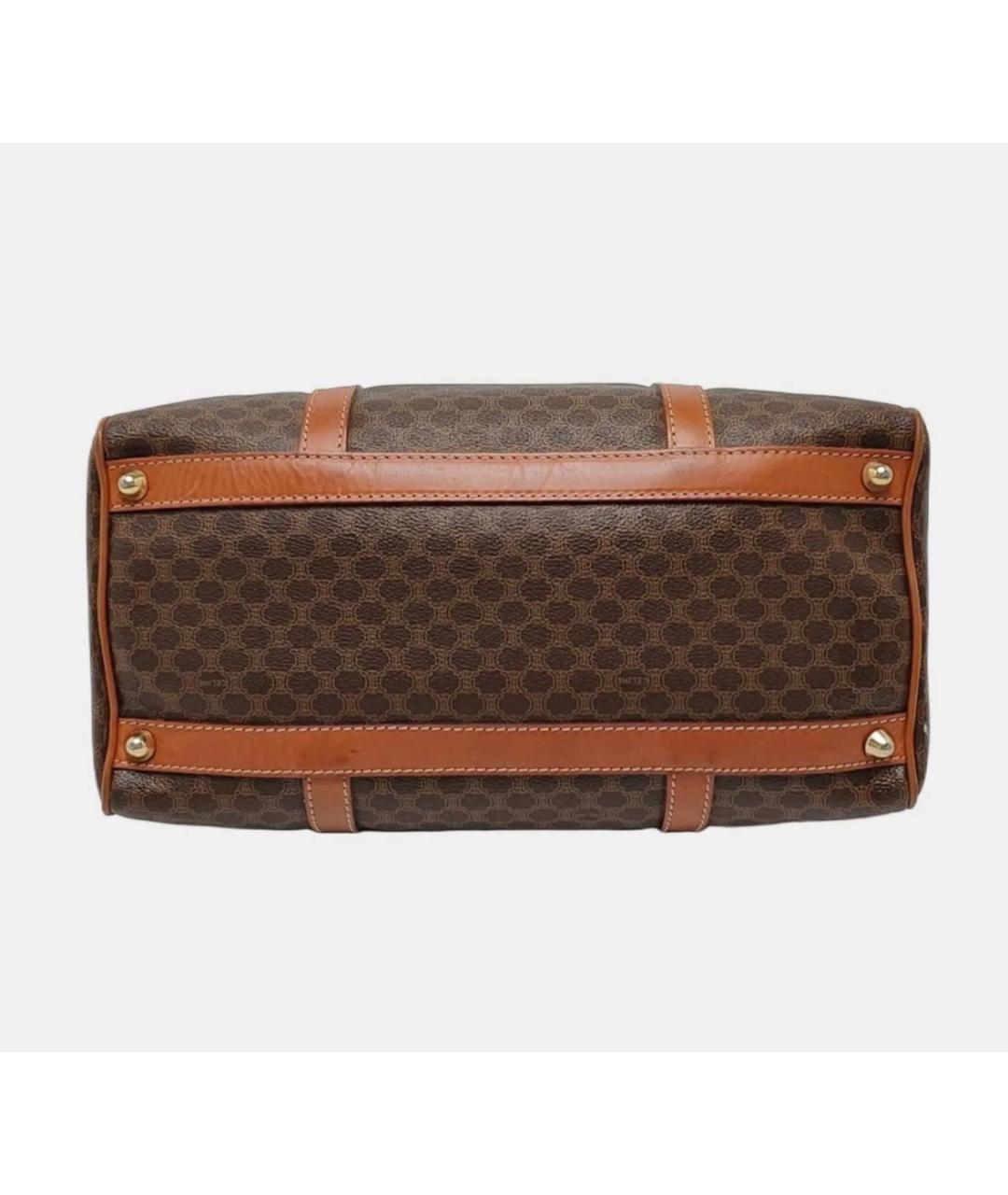 CELINE Коричневая сумка с короткими ручками, фото 4