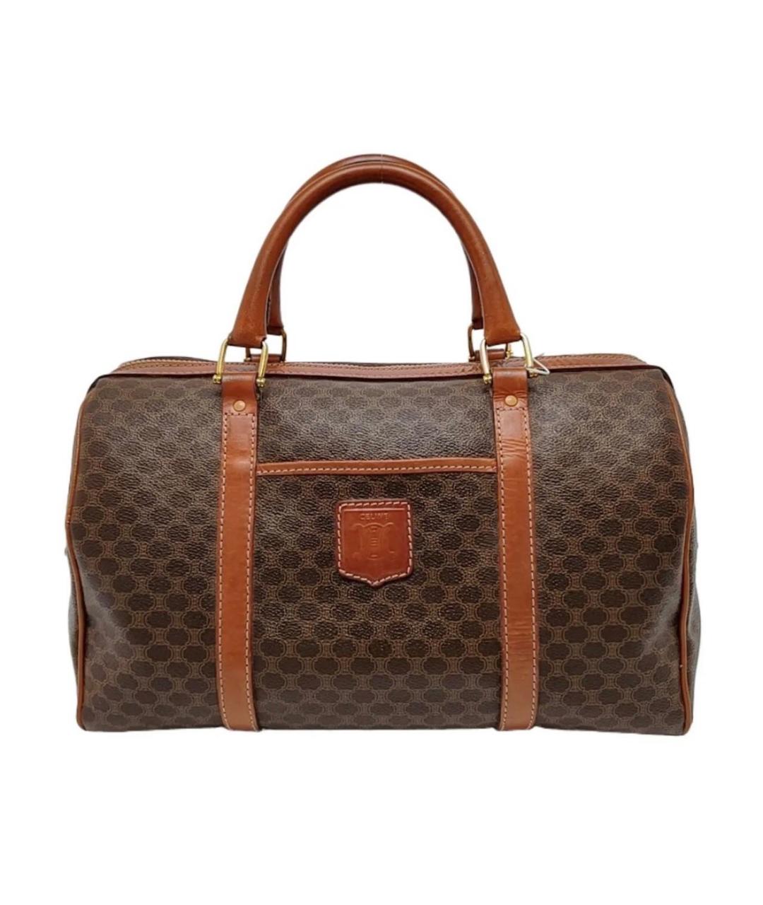 CELINE Коричневая сумка с короткими ручками, фото 10