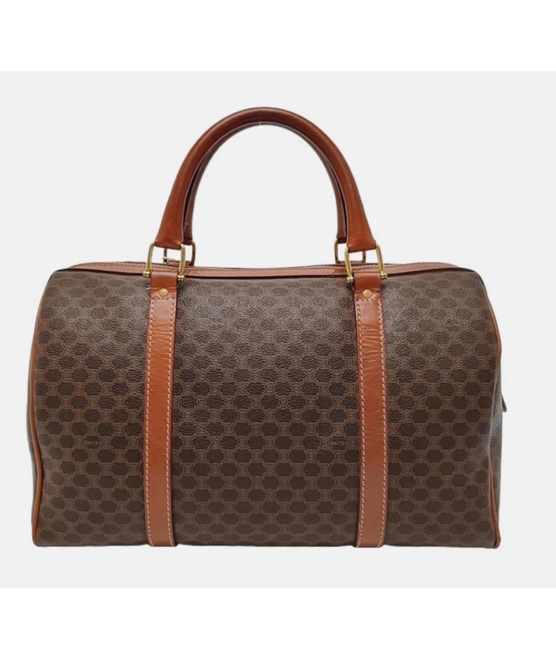 CELINE Коричневая сумка с короткими ручками, фото 2