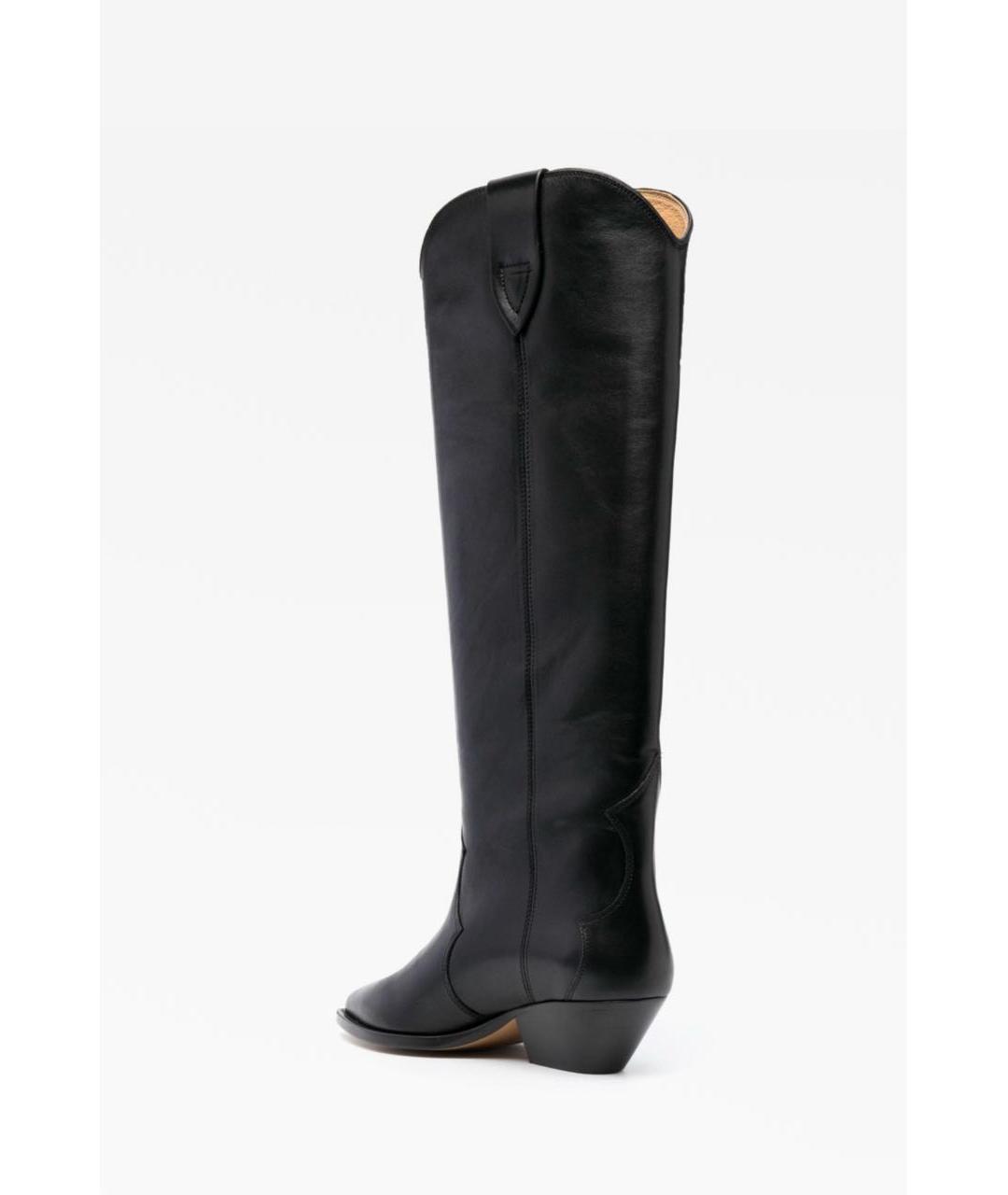 ISABEL MARANT Черные кожаные сапоги, фото 3