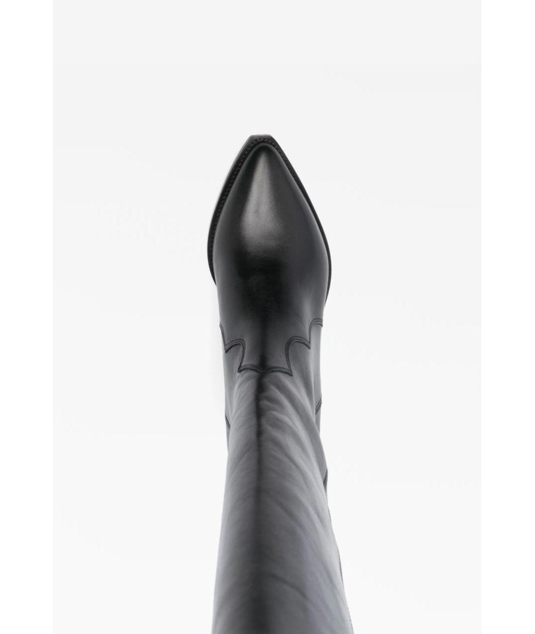 ISABEL MARANT Черные кожаные сапоги, фото 4