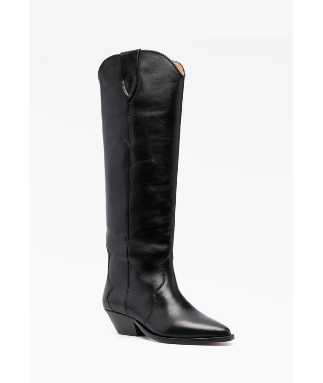 ISABEL MARANT Черные кожаные сапоги, фото 2