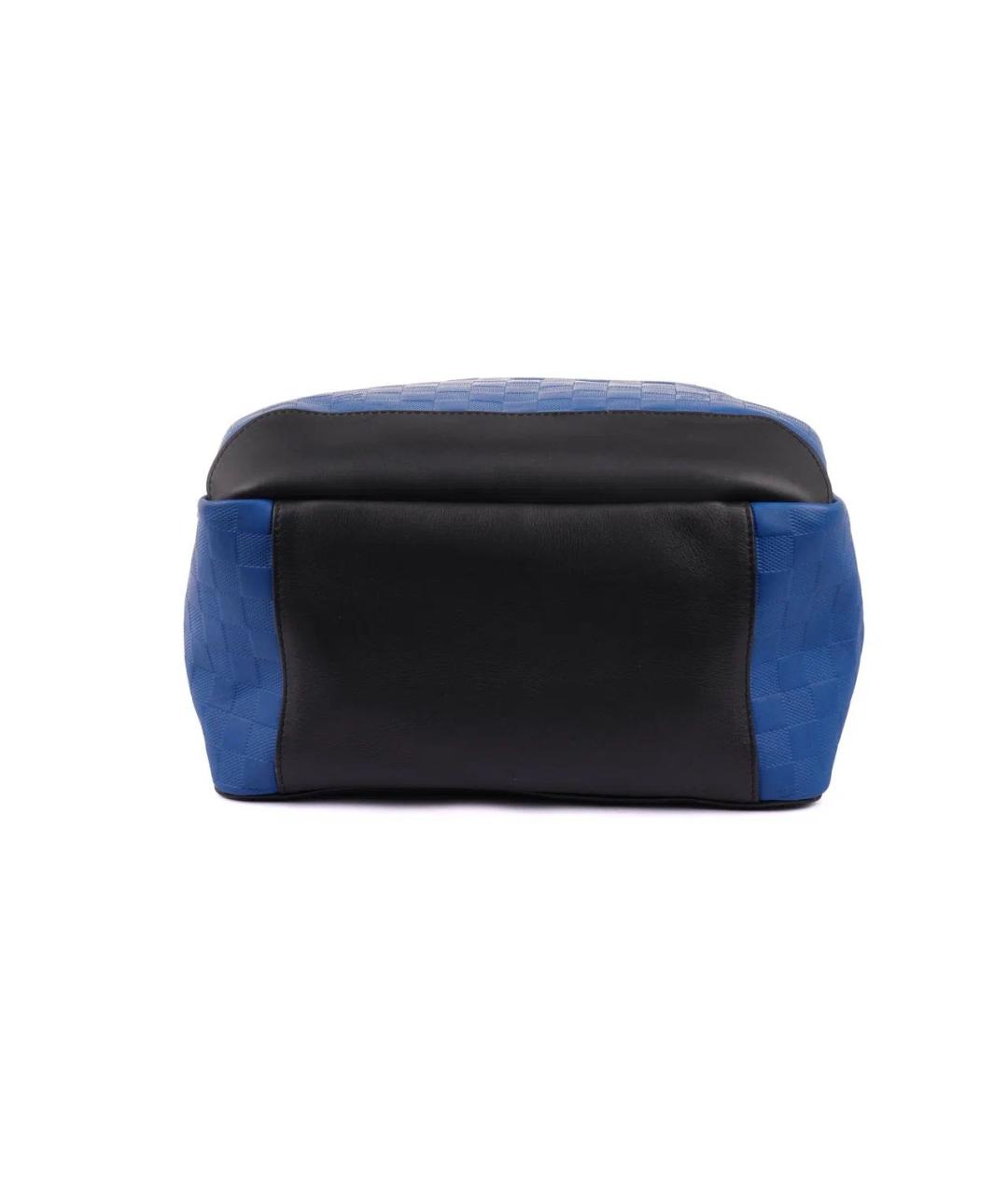 LOUIS VUITTON Синий кожаный рюкзак, фото 5