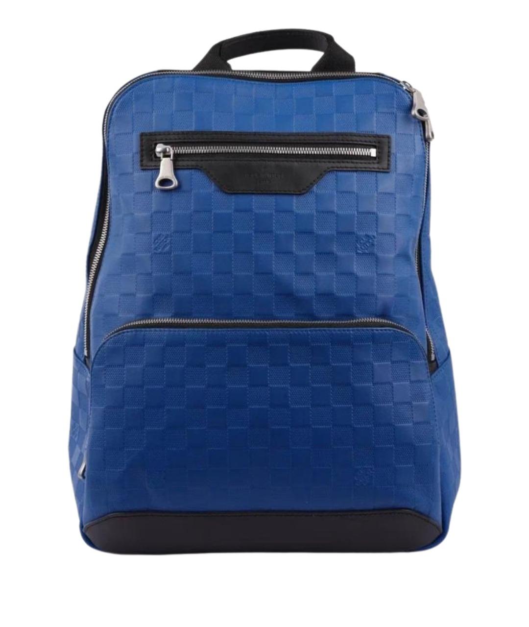 LOUIS VUITTON Синий кожаный рюкзак, фото 1