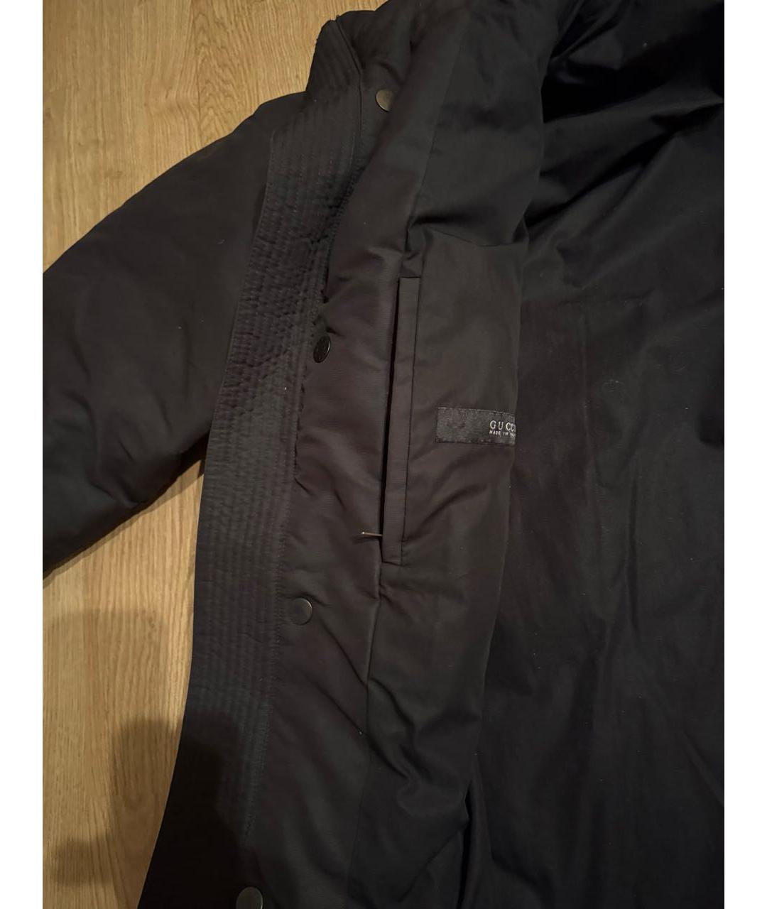 GUCCI Черный полиэстеровый пуховик, фото 7
