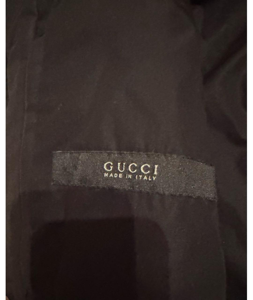 GUCCI Черный полиэстеровый пуховик, фото 3