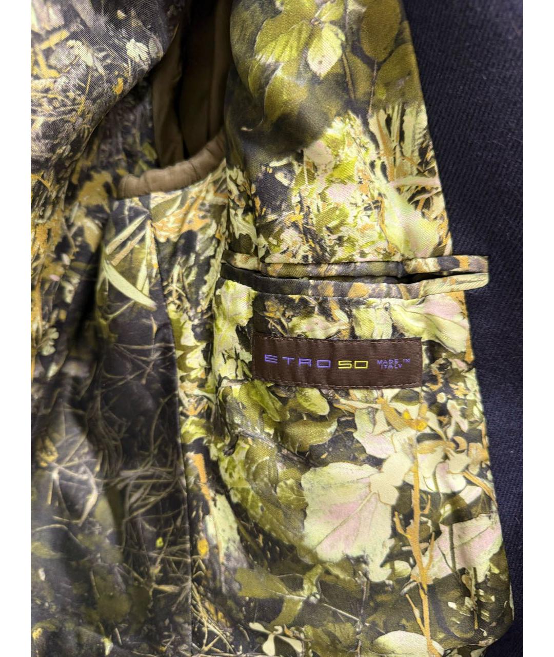 ETRO Синее шерстяное пальто, фото 5