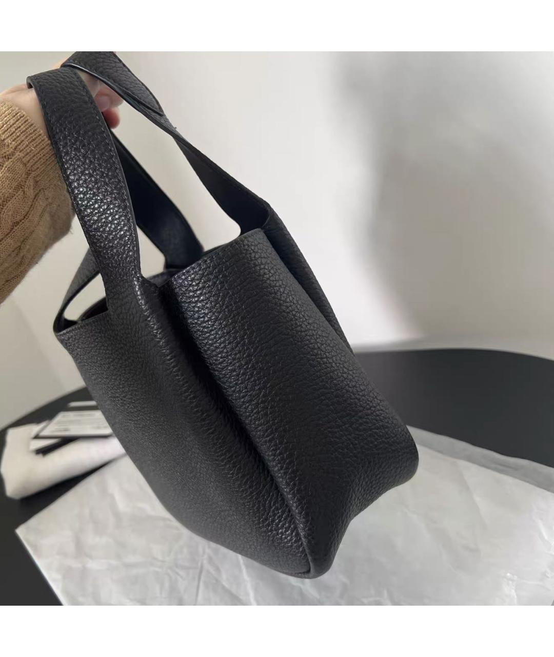 PRADA Черная кожаная сумка с короткими ручками, фото 3