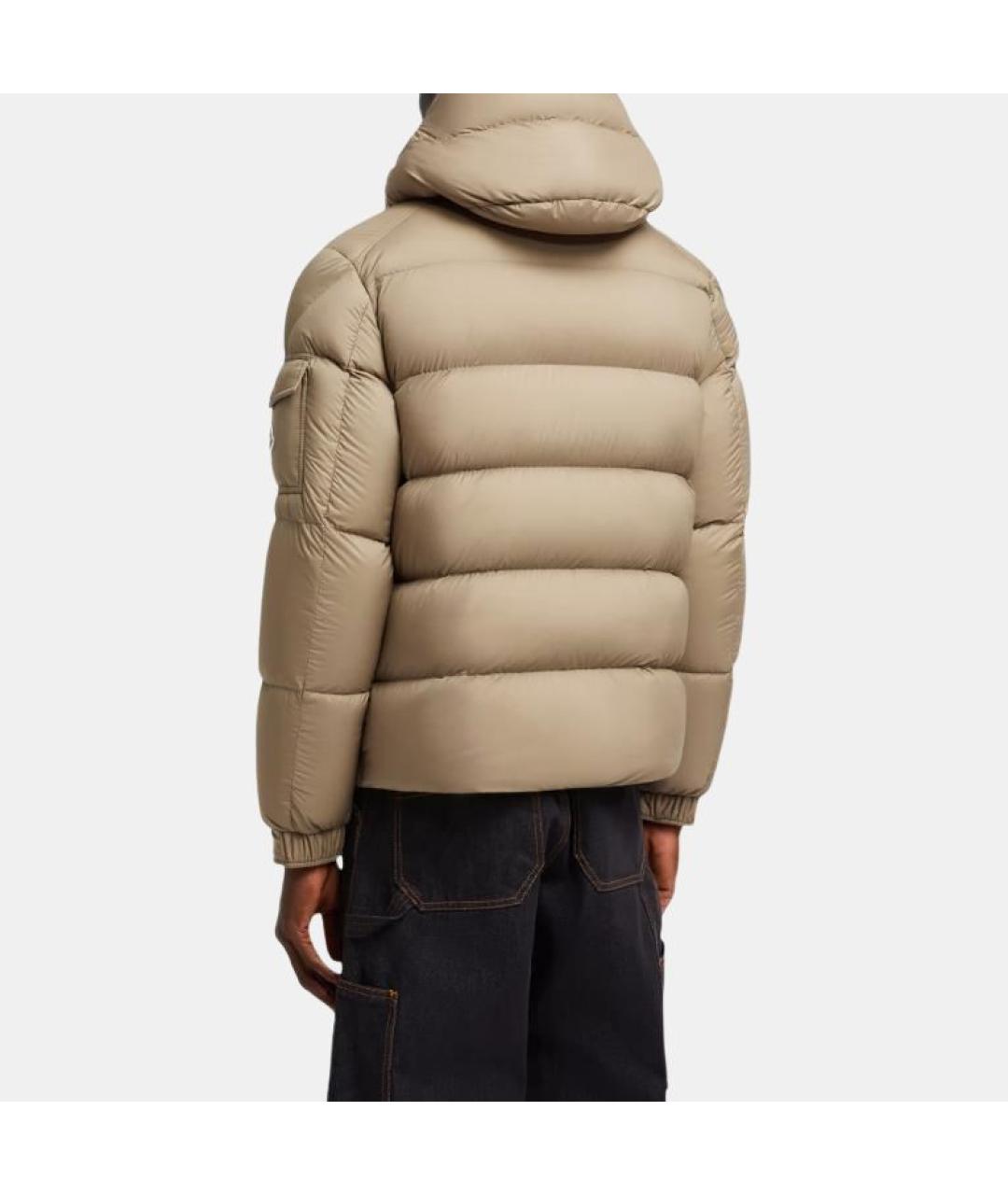 MONCLER Коричневый пуховик, фото 3