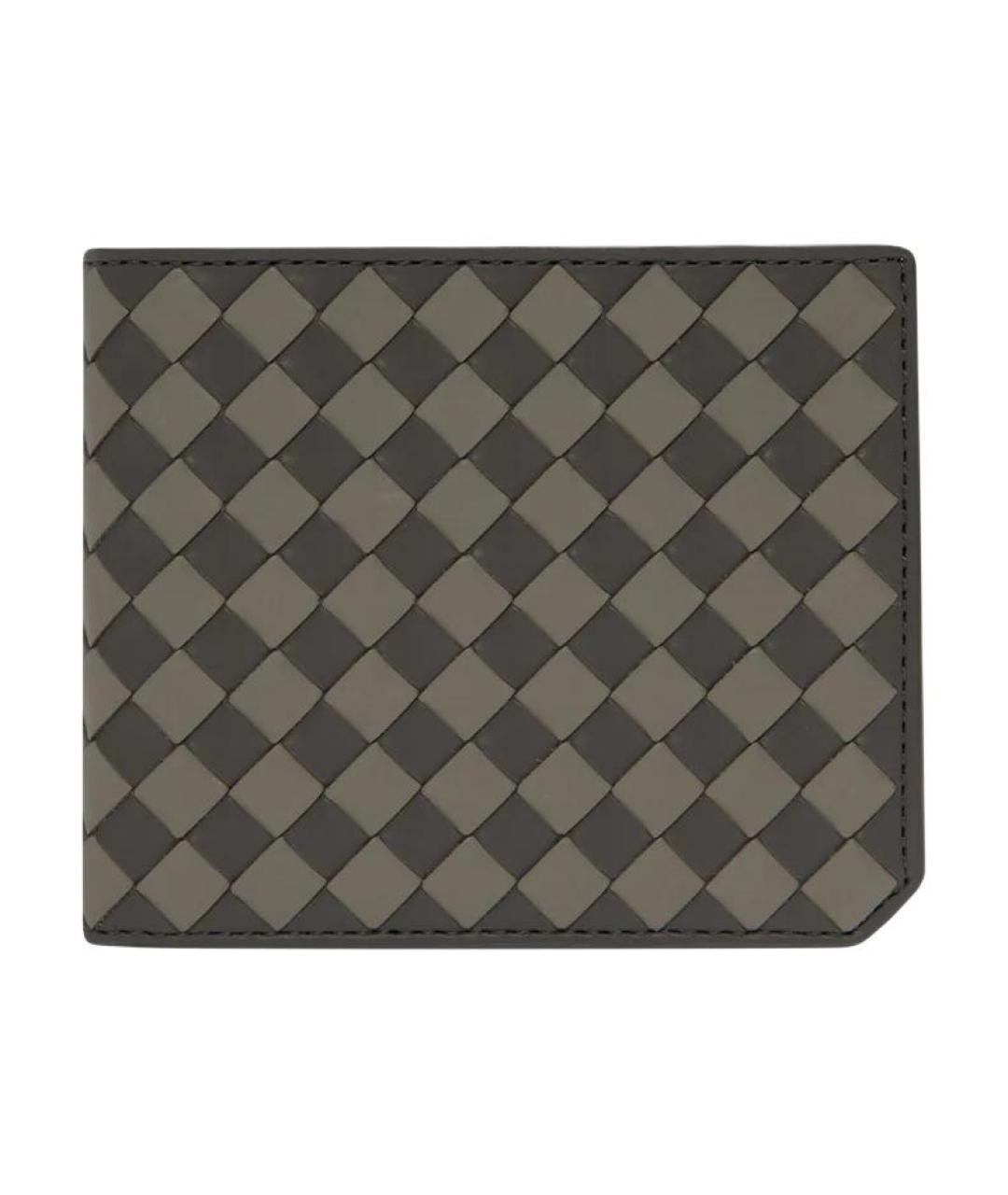 BOTTEGA VENETA Серый кожаный кошелек, фото 1