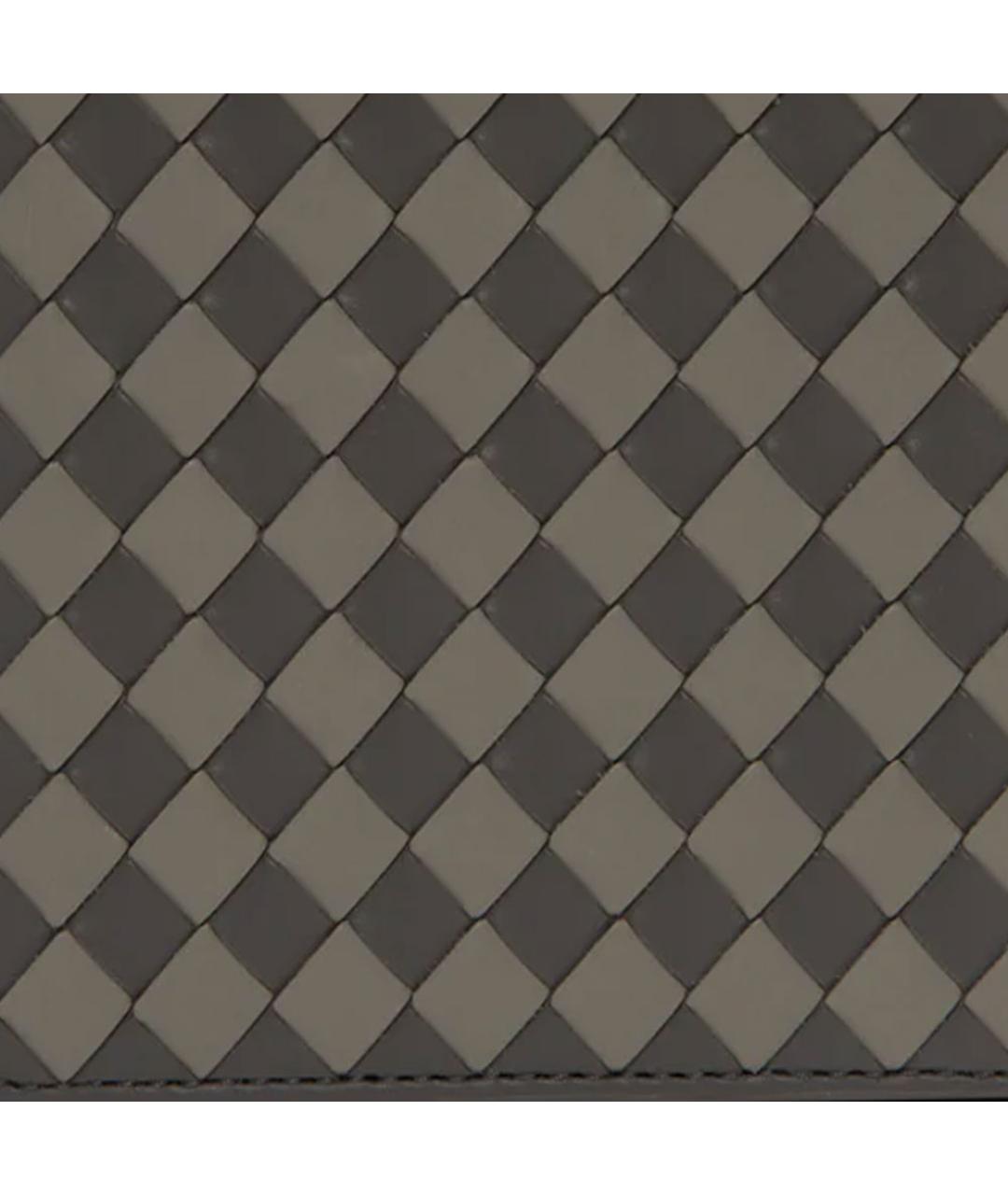 BOTTEGA VENETA Серый кожаный кошелек, фото 4