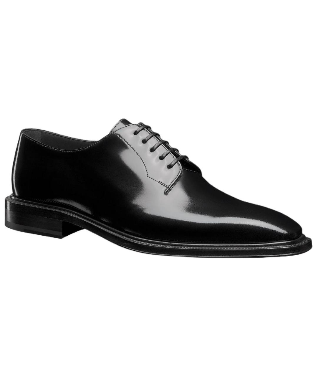 CHRISTIAN DIOR Черные туфли из лакированной кожи, фото 3