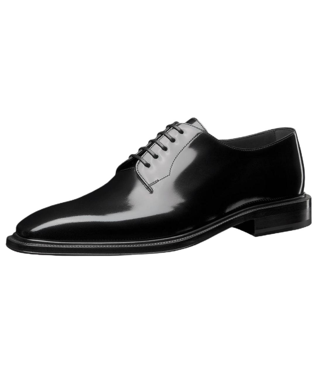 CHRISTIAN DIOR Черные туфли из лакированной кожи, фото 4