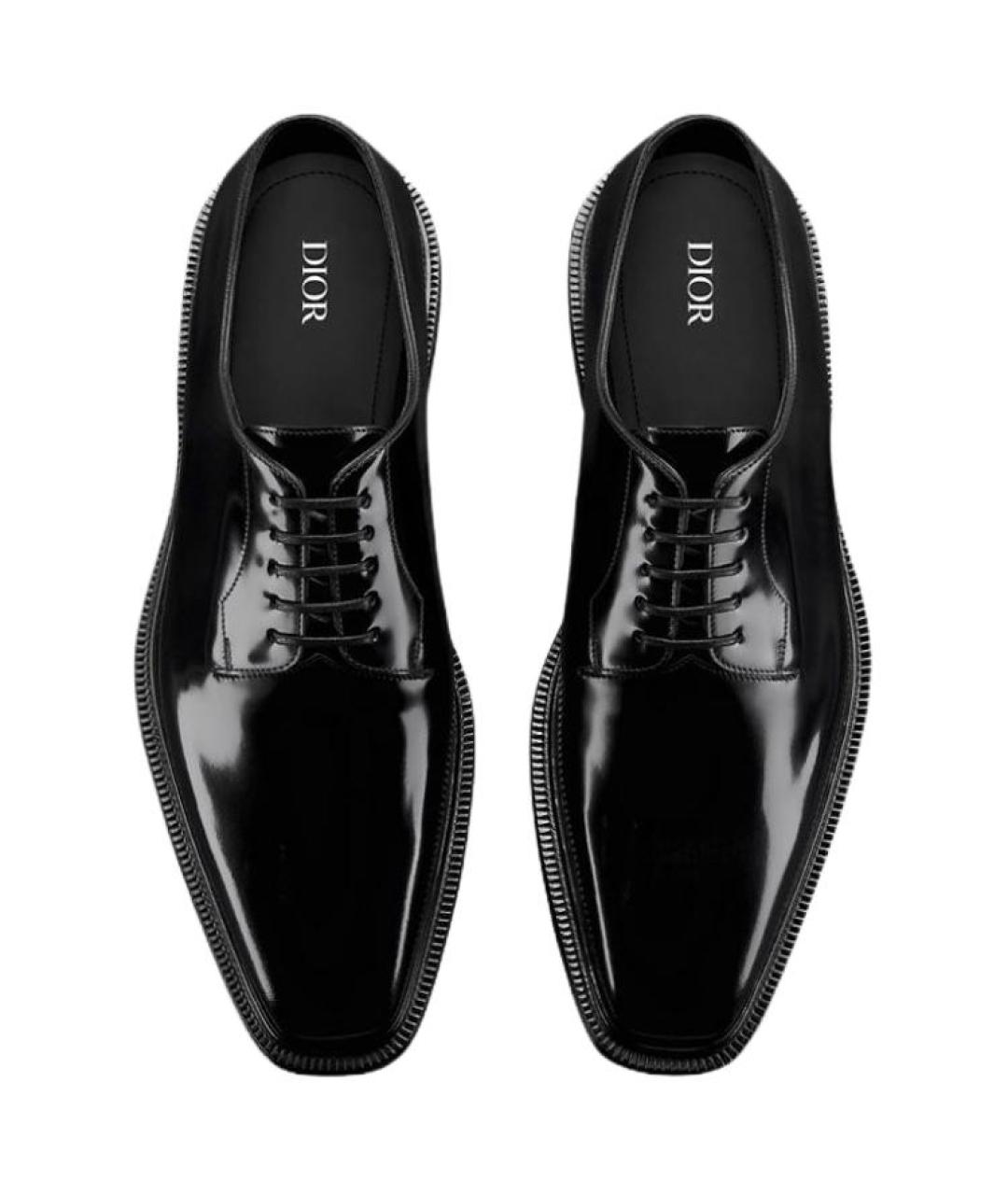 CHRISTIAN DIOR Черные туфли из лакированной кожи, фото 5