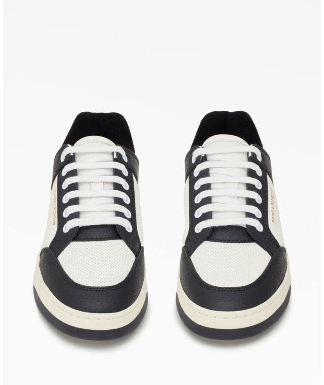 SAINT LAURENT Черные кожаные кеды, фото 4