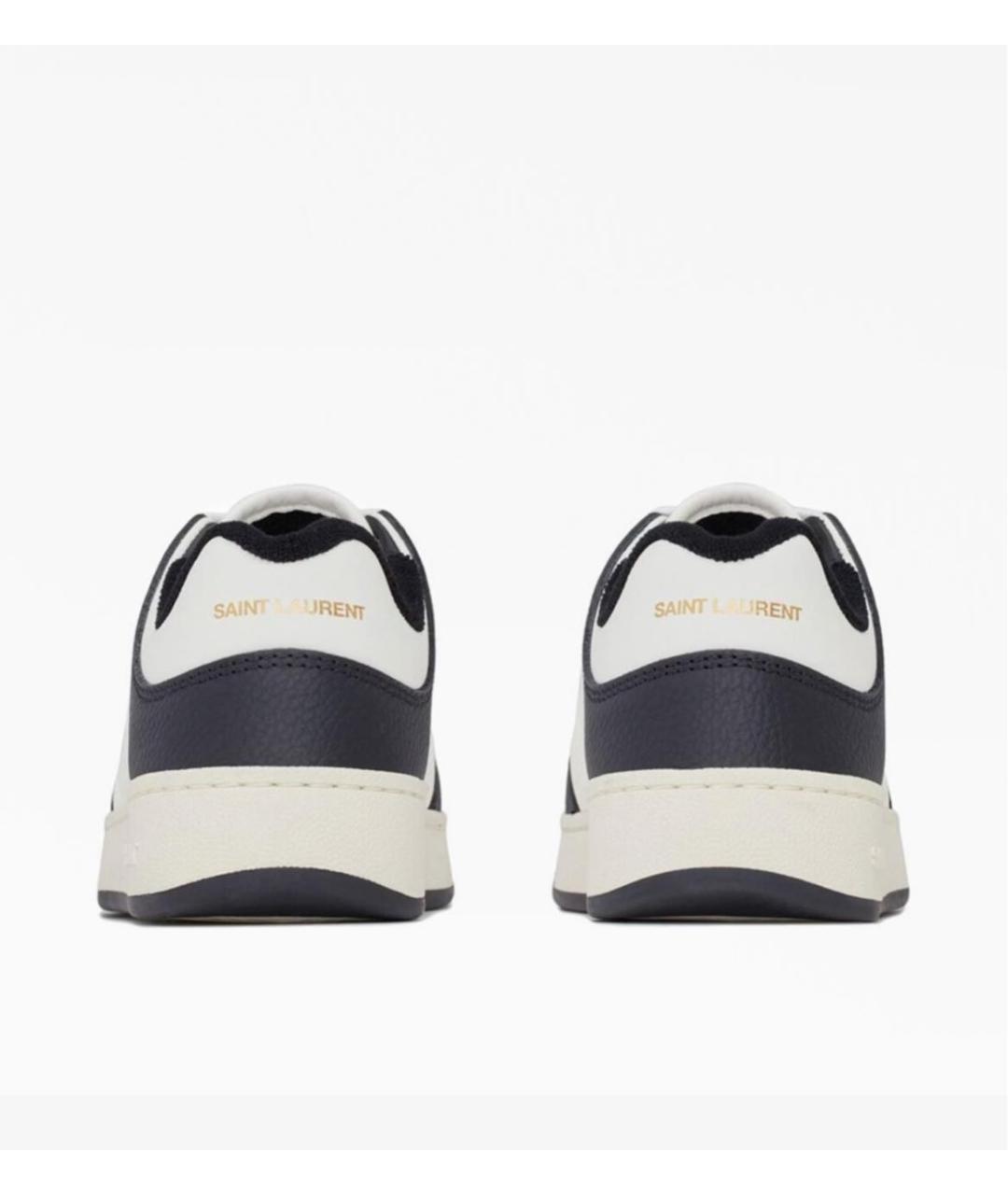 SAINT LAURENT Черные кожаные кеды, фото 3