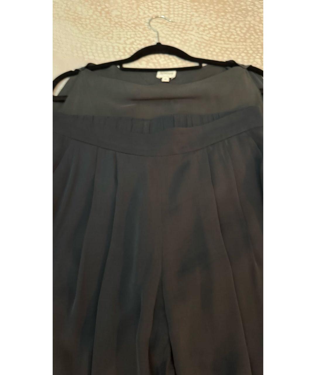 ARMANI COLLEZIONI Темно-синий вискозный костюм с брюками, фото 5